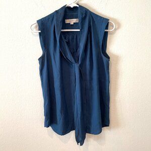 Ann Taylor Loft Sleeveless Blouse.  Dark Green  Size: XS